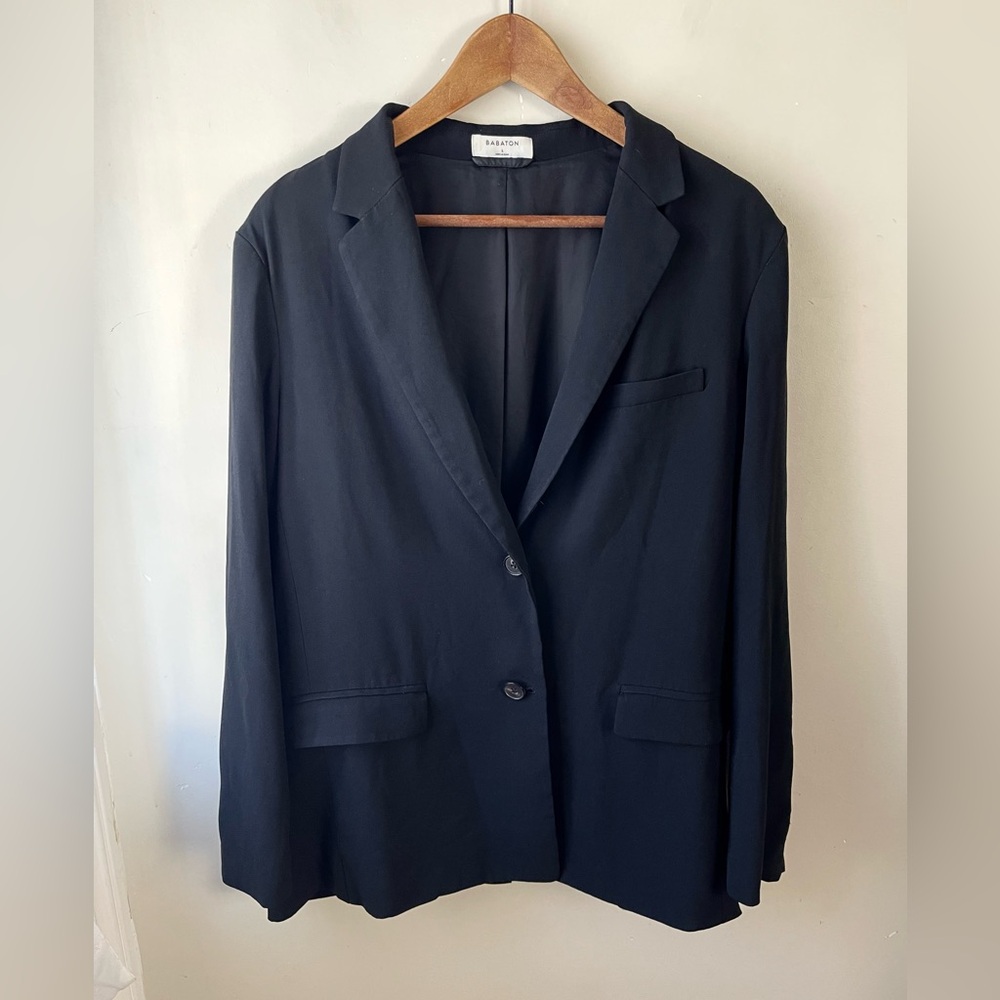 Aritzia Black Classic Two-Button Blazer